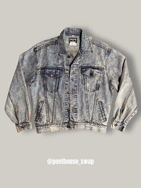 Vintage 80s/90s Bleached Pepe Jean Jacket, Size S (Unisex)